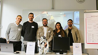 Gruppenfoto Robotikprojekt