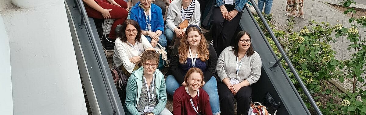 The HWG LU delegation at the 17th German Congress of Midwives in Berlin (Photo: HWG LU/Michel-Schuldt)