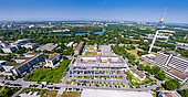 Aerial view of the university campus
