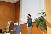 Student Marco Michel introducing the AStA/Stupa (Image: HWG LU)