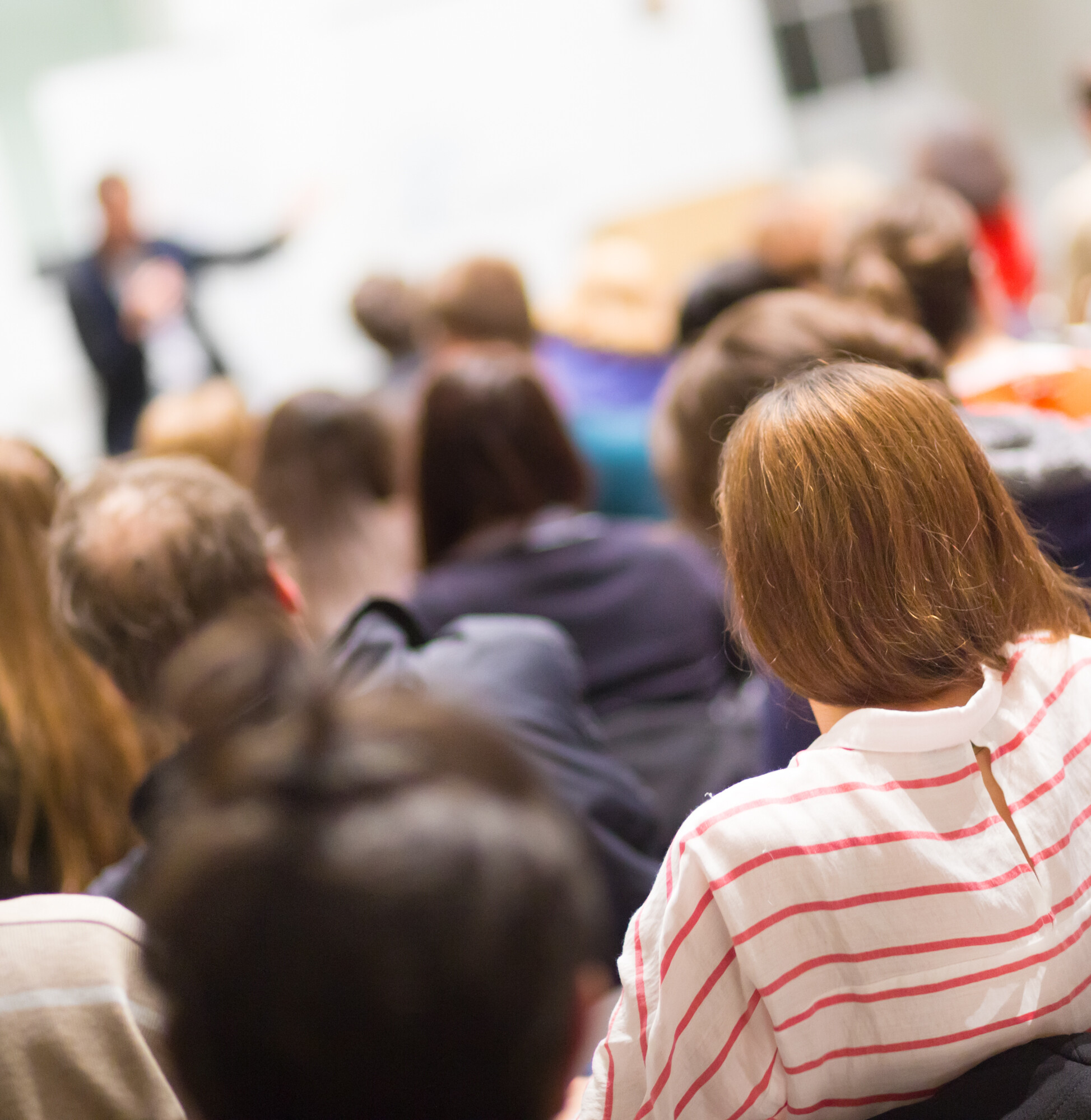 Students from behind in a lecture