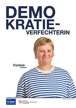 Cordula, democracy advocate and teacher