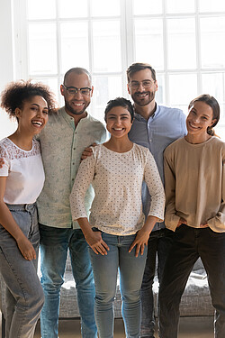 Gruppe von Student*innen