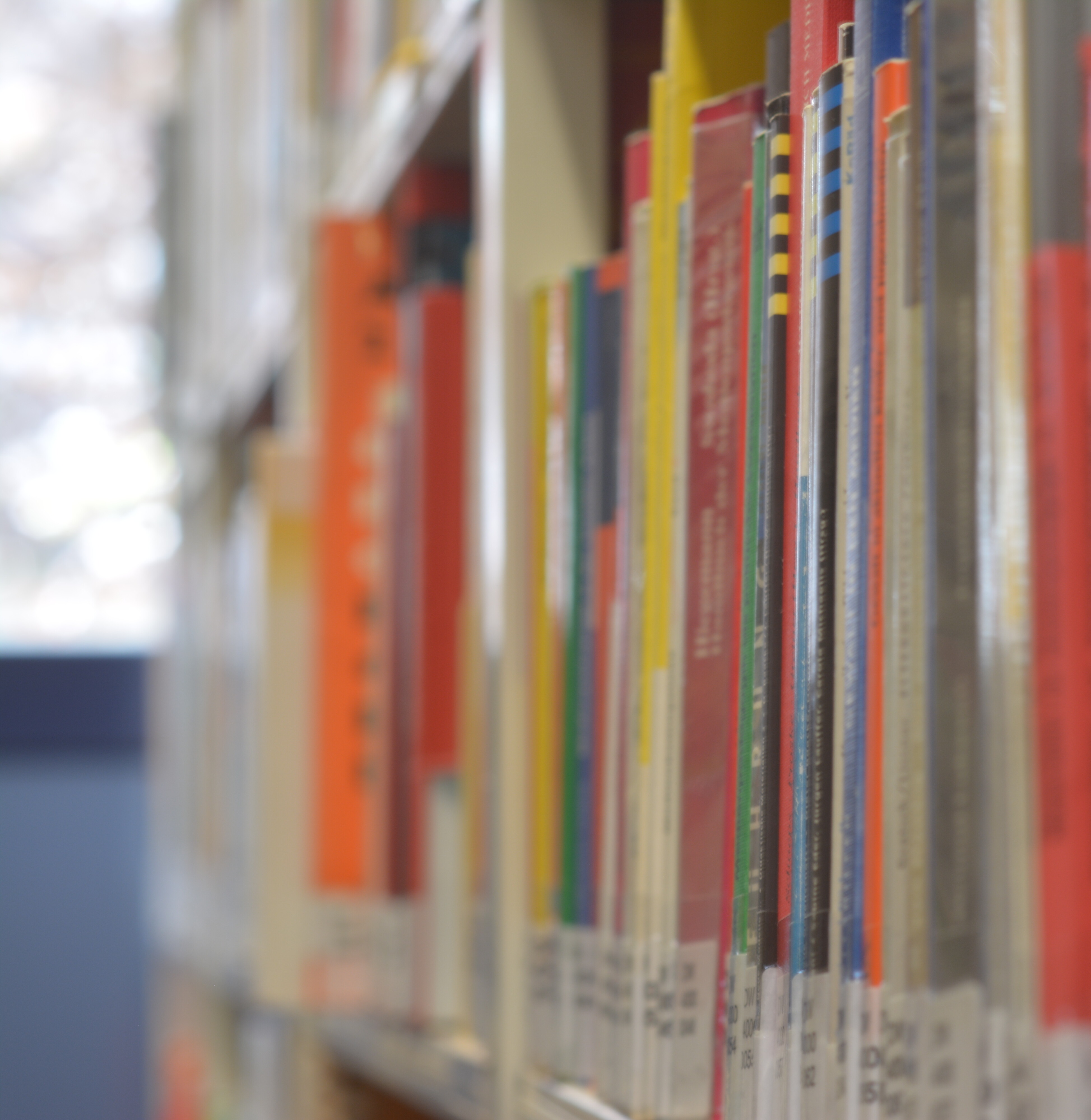 Shelf with books