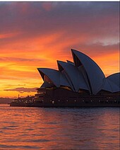 Sydney Opera House im Sonnenuntergang