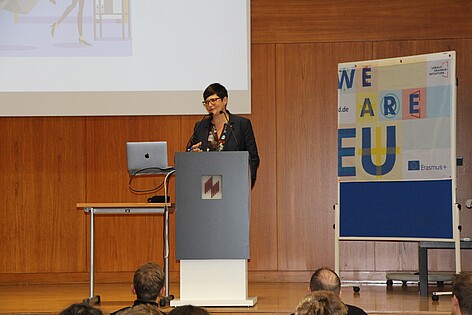 Europaabgeordnete Christine Schneider warb in ihrem Vortrag am Europatag nachdrücklich für die europäische Idee.