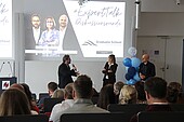 Expert panel discussion at the Rhein-Neckar Graduate School with panelists.