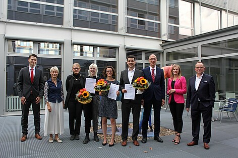 Gruppenbild Preisverleihung VFF und Gleichstellung
