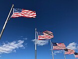 American flags