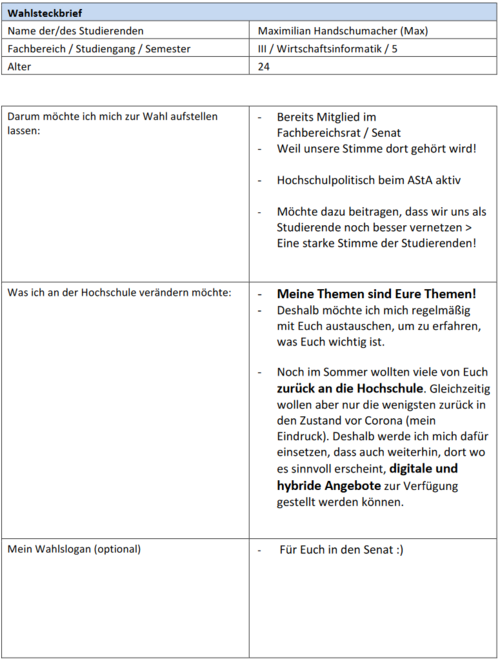 Wahlsteckbrief Maximilian Handschumacher