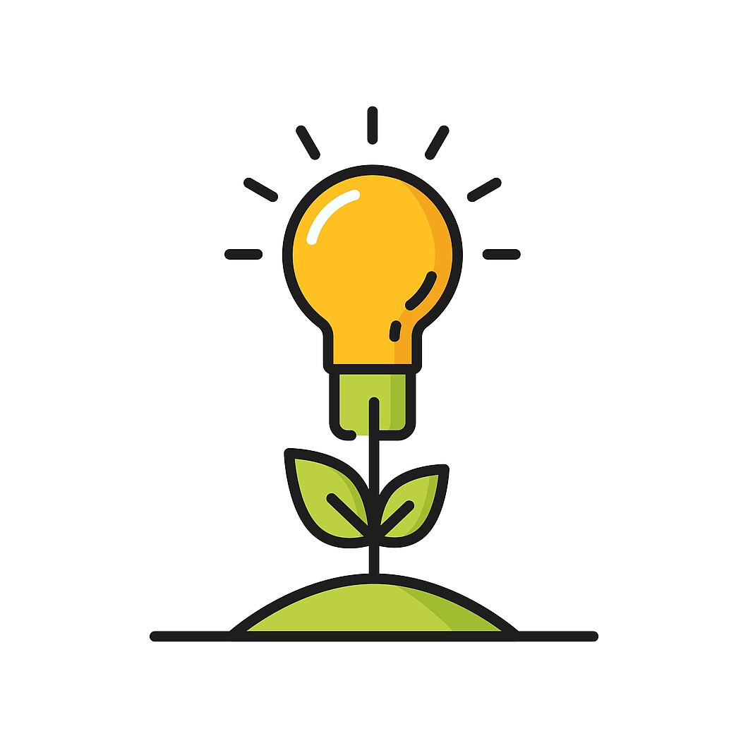 drawn light bulb