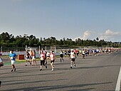Läfer*innen beim BASF Firmencup auf der Rennstrecke
