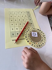 Material for encrypting messages