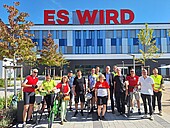 Department heads' cycle tour from Kaiserslautern to Heidelberg with a stopover at the HWG LU
