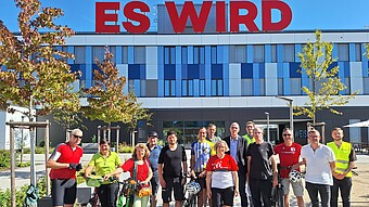 Dezernentenradtour von Kaiserslautern nach Heidelberg mit Zwischenstopp an der HWG LU