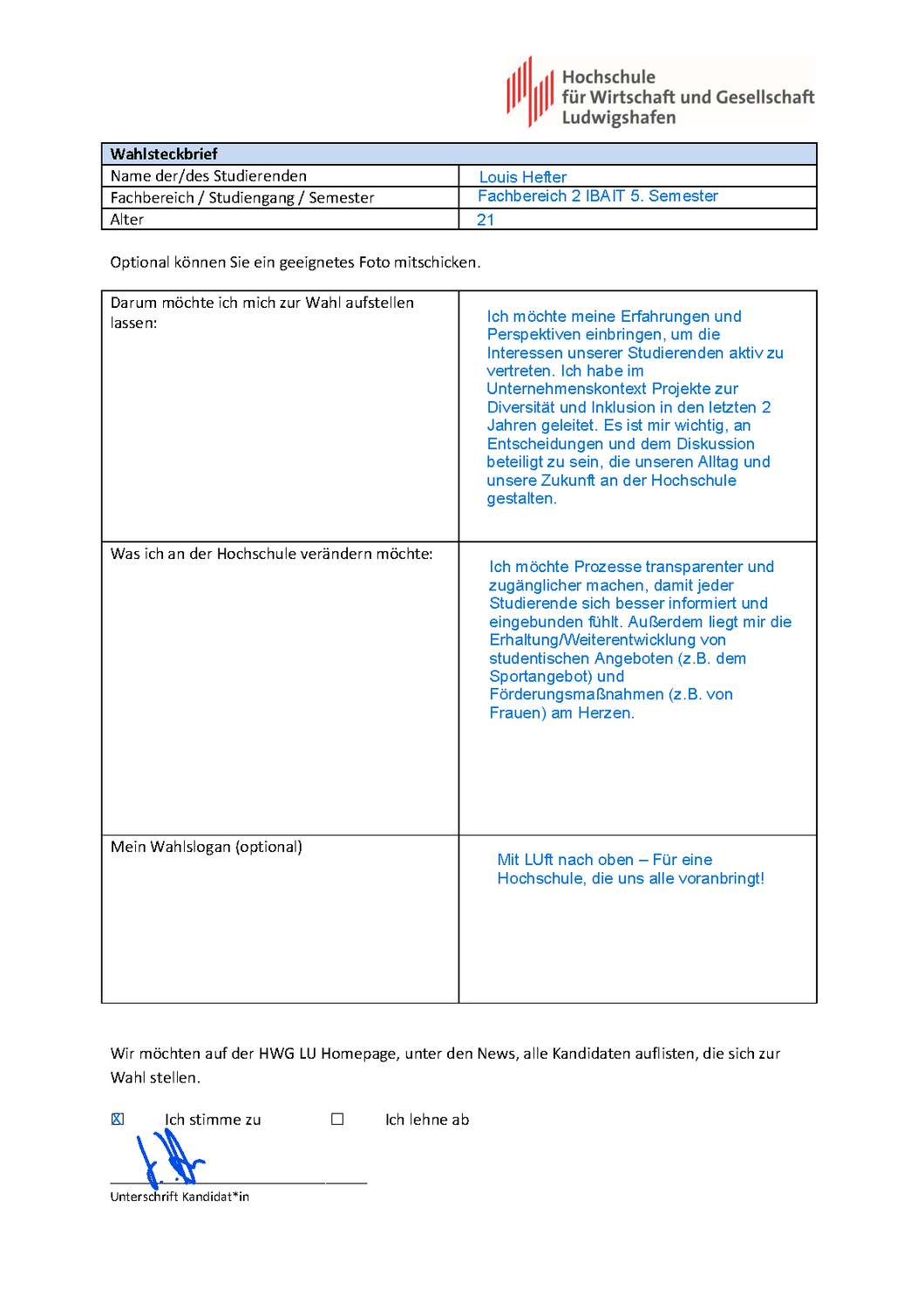 Wahlsteckbrief Louis Hefter