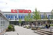 Blick auf den Neubau, Sommer 2025