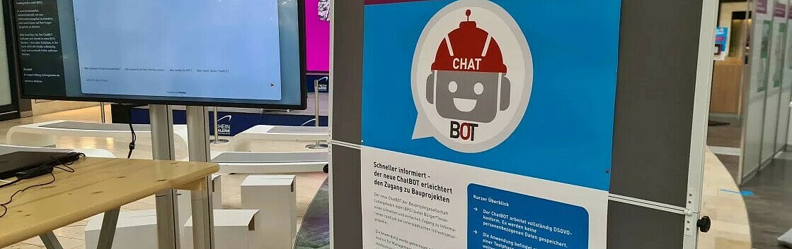 Info screen Rhein-Galerie