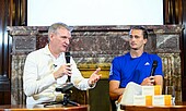 Zverev and Breitenbach at the press conference