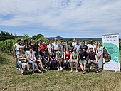 Gruppenbild in den Weinbergen