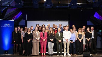 The Bachelor graduates of the class of 2025 at the Neustadt Wine Campus