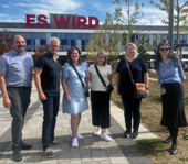 Group photo of 6 people on the HWG LU campus