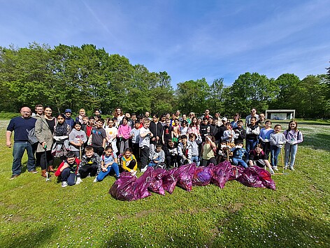 Müllsammeltag mit der der Grundschule Bliesschule und der Georgens-Schule für Sustainable Horizons