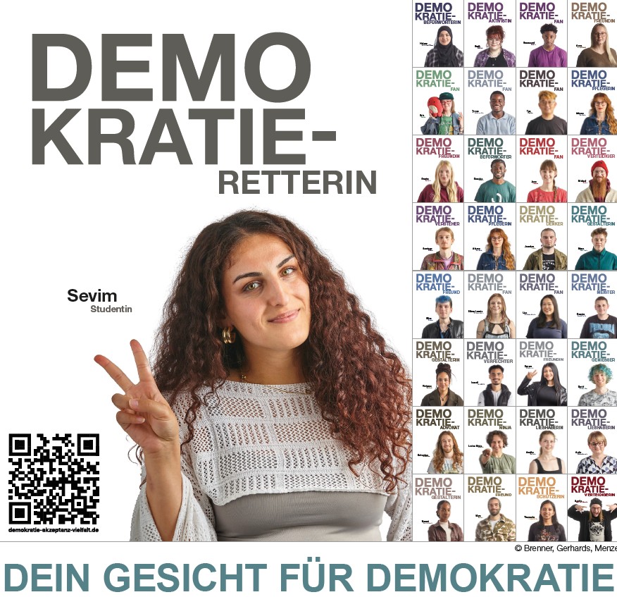 Aktion Dein Gesicht für Demokratie