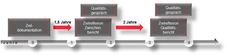 Prozess der Qualitätsicherung und -entwicklung an der Hochschule für Wirtschaft und Gesellschaft Ludwigshafen